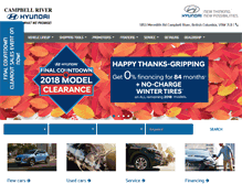 Tablet Screenshot of campbellriverhyundai.com